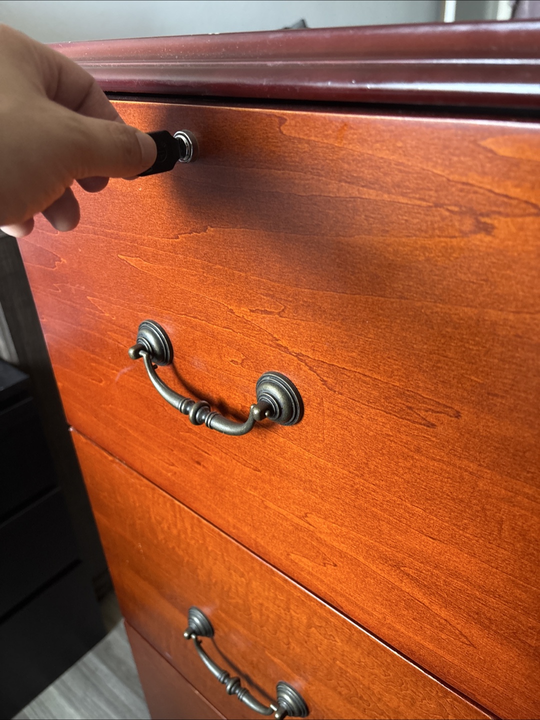 Wooden Dresser/Filing Cabinet - 4 Drawers - photo 2