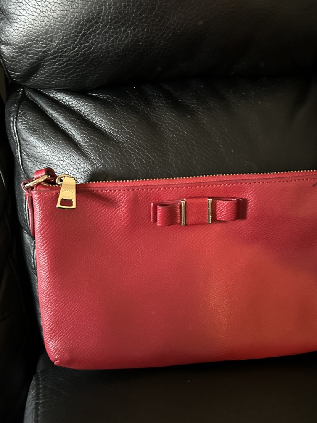 Coach Red Leather Crossbody Bag