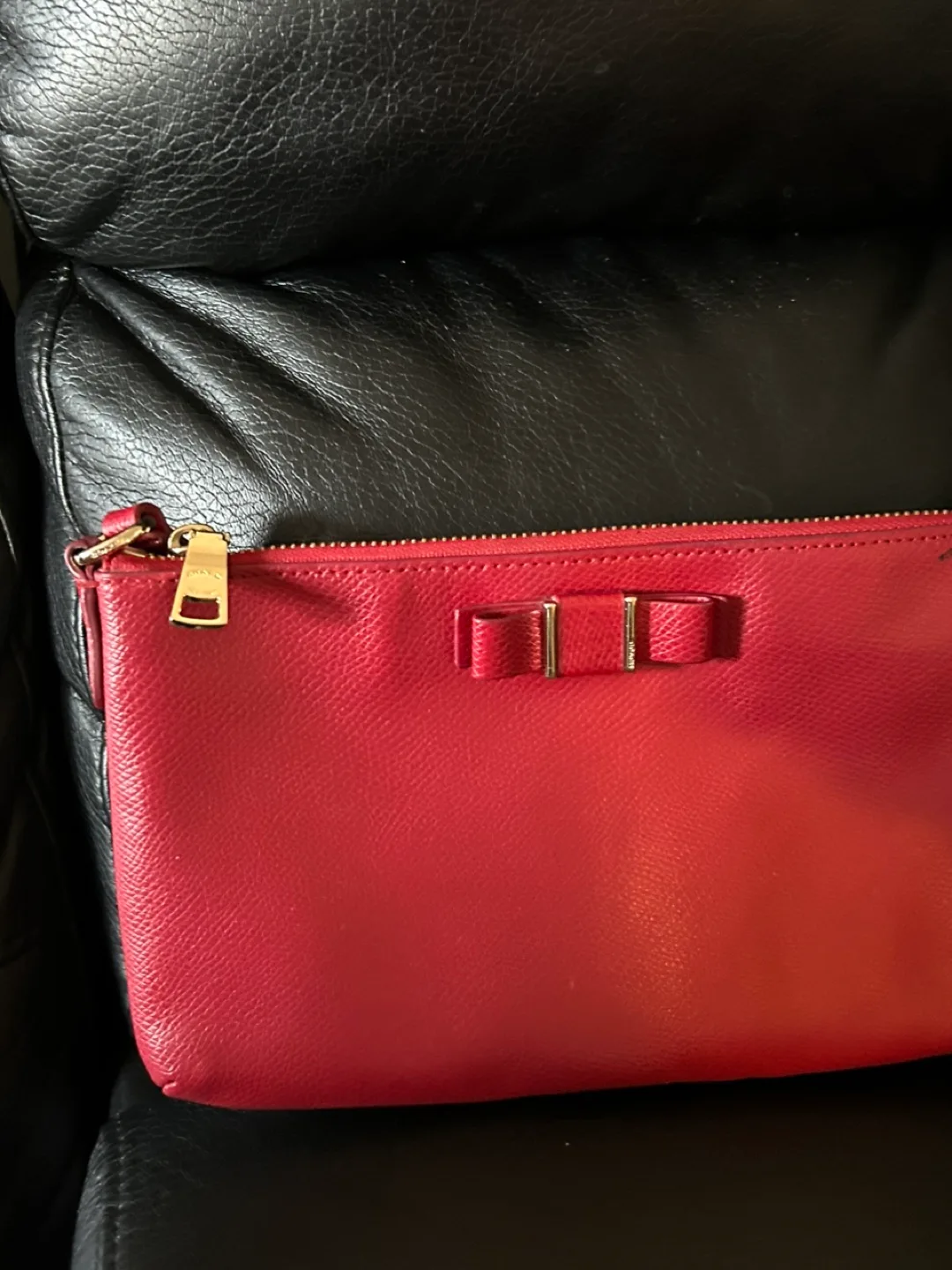 Coach Red Leather Crossbody Bag thumbnail