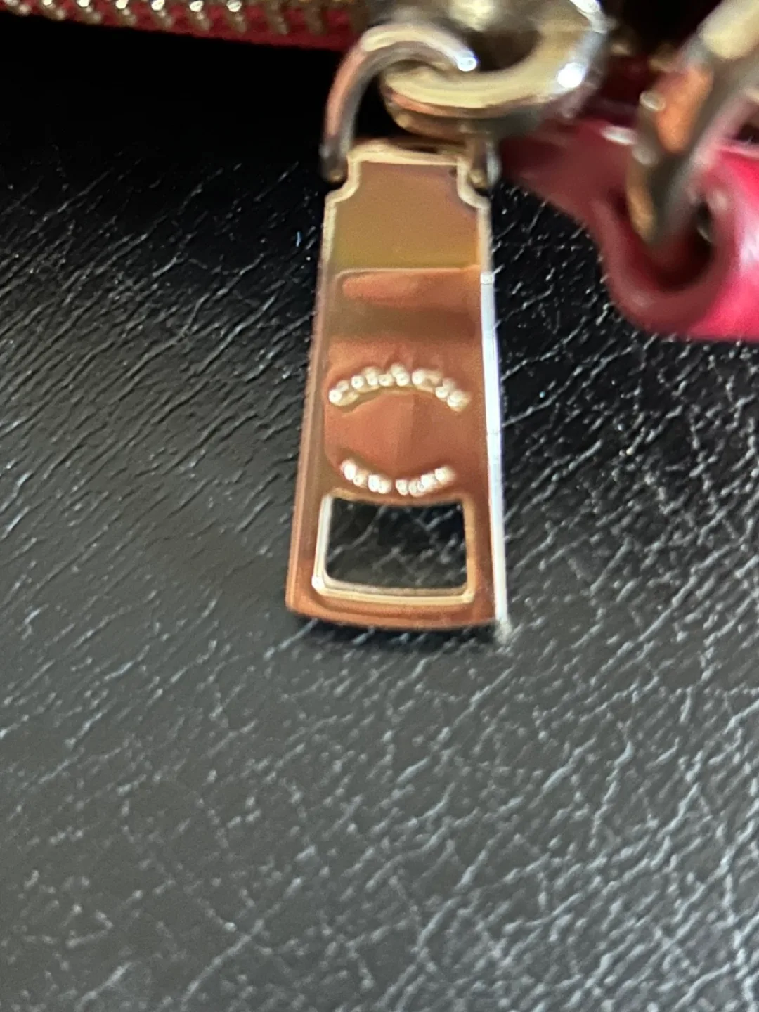 Coach Red Leather Crossbody Bag image indicator(5)