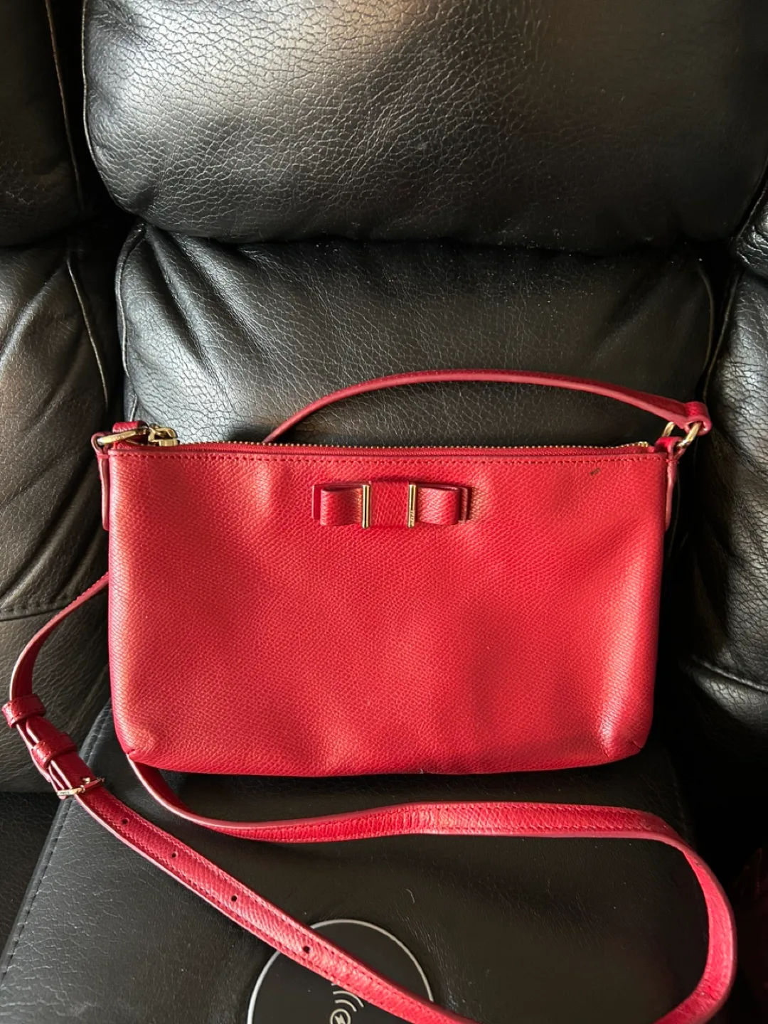 Coach Red Leather Crossbody Bag image indicator(2)