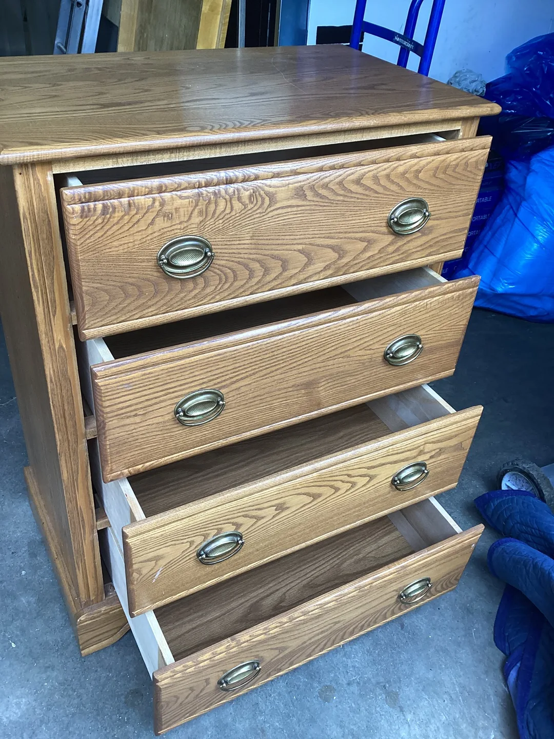 Wood 4-Drawer Dresser thumbnail