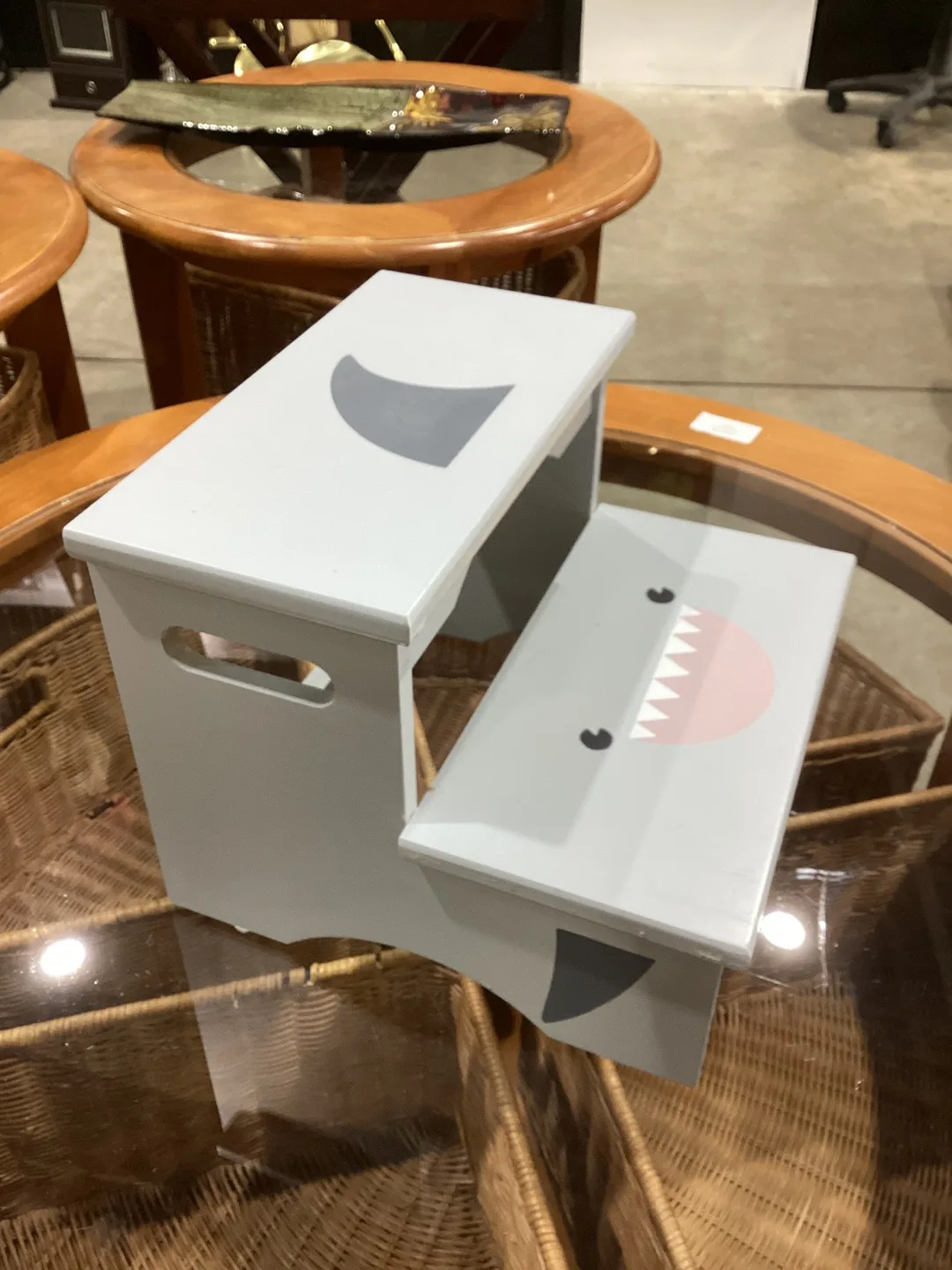 Shark Design Kids Step Stool thumbnail