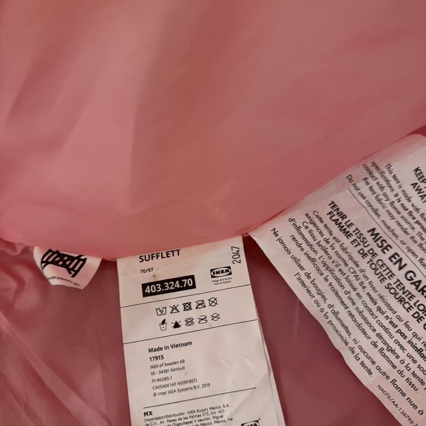 IKEA Sufflett Bed Tent - Pink - photo 3