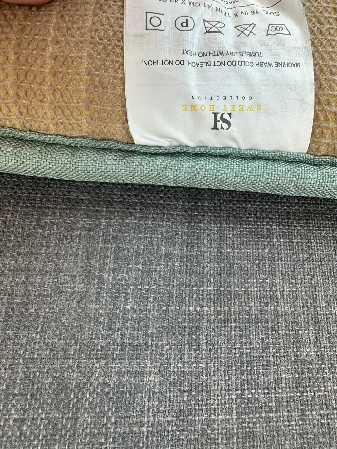 Sweet Home Collection Chair Pads - 16x17 inch image indicator(3)