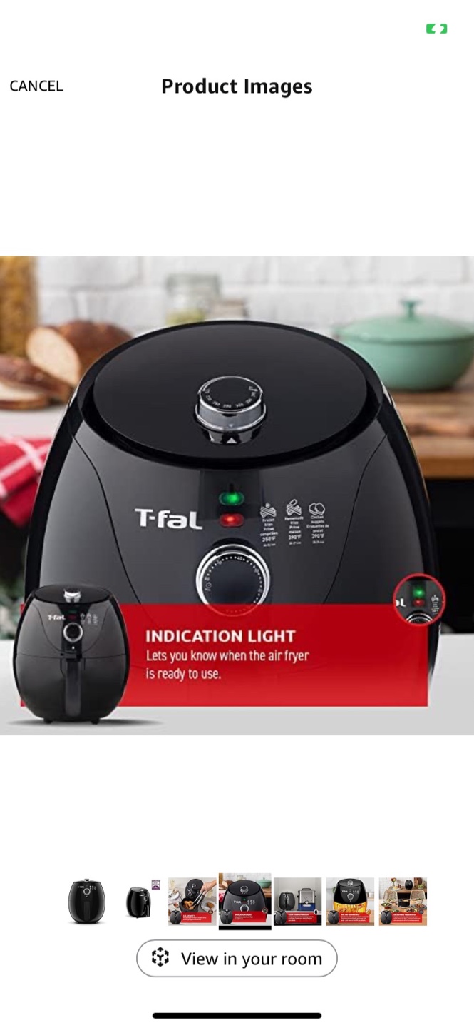 T-fal Easy Fry Compact Air Fryer - Black - photo 2