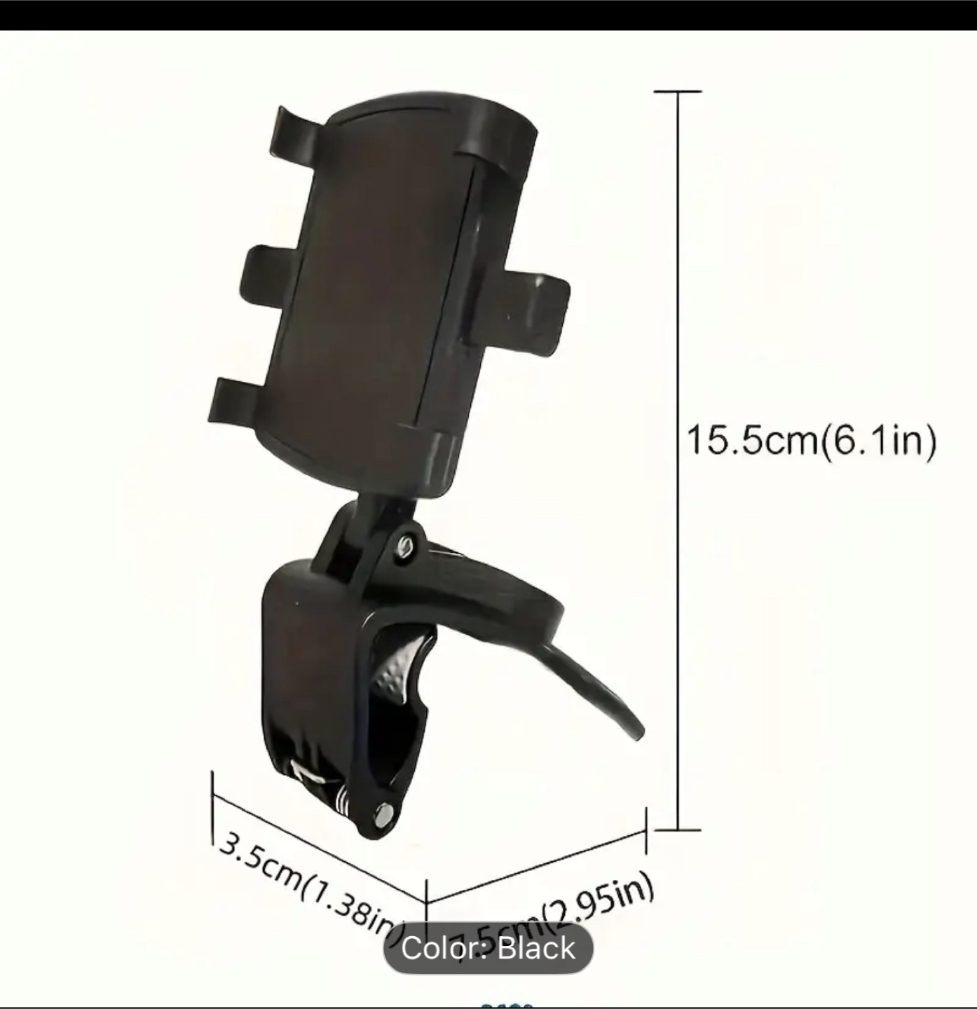 Black Car Phone Holder Mount - photo 5