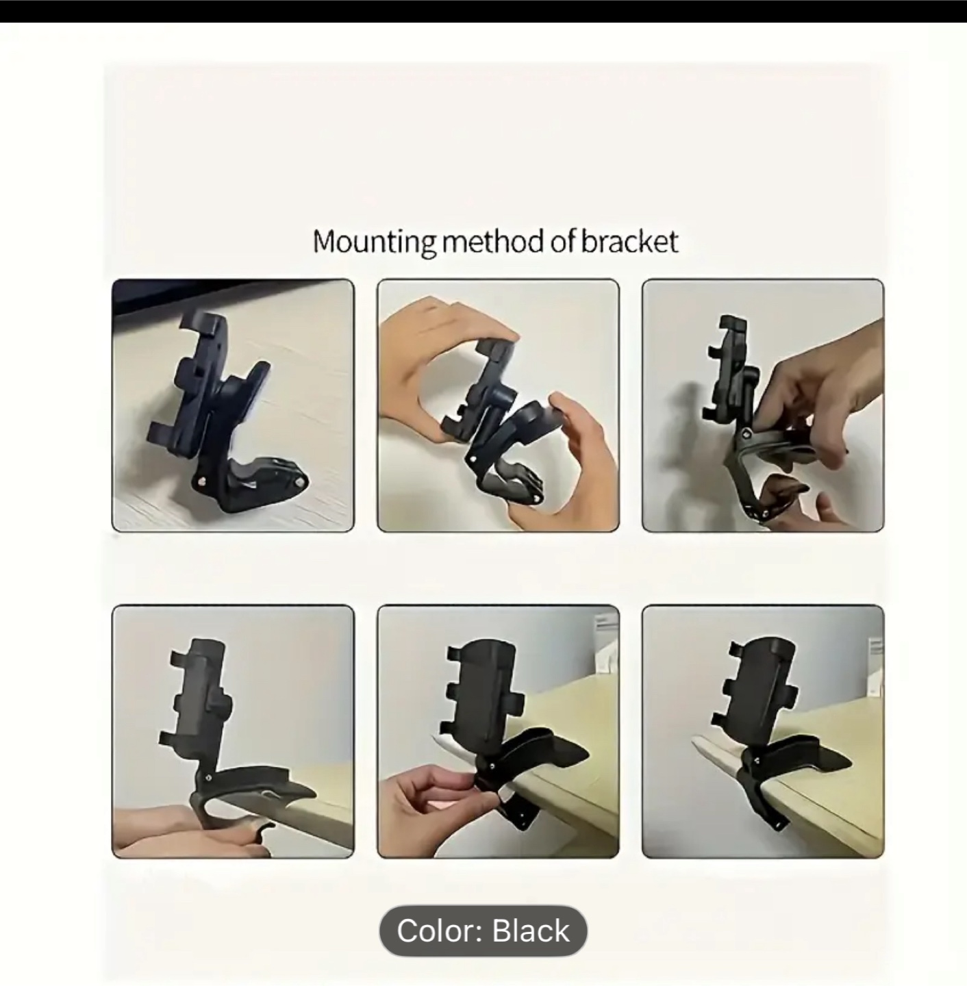 Black Car Phone Holder Mount - photo 3