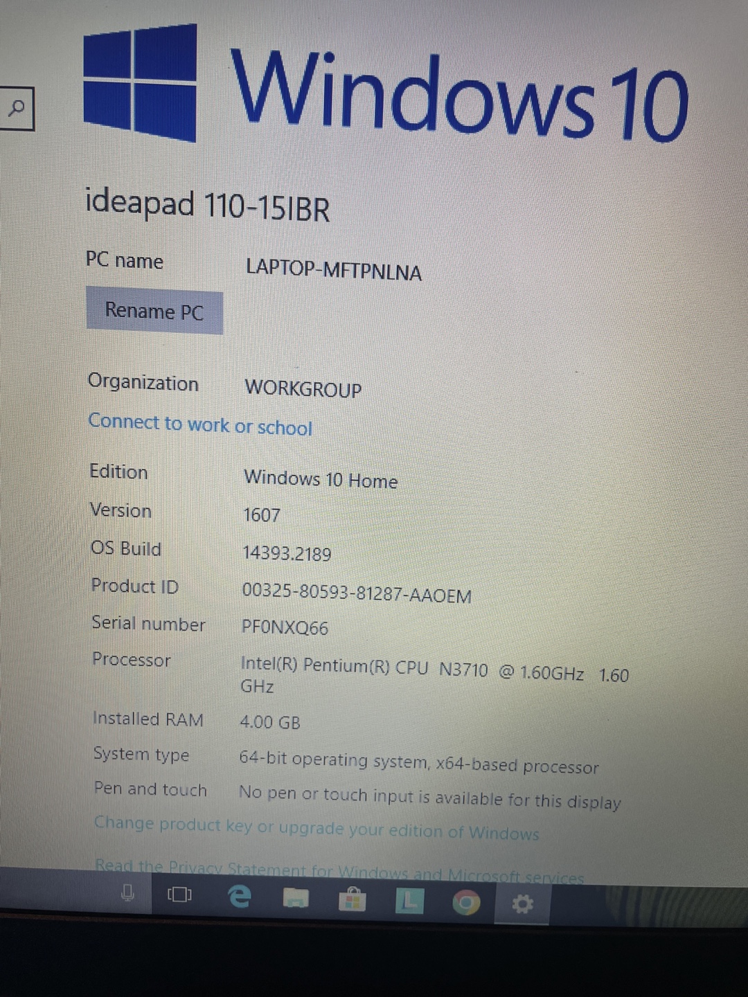 Lenovo Ideapad 110-15IBR Laptop - photo 2