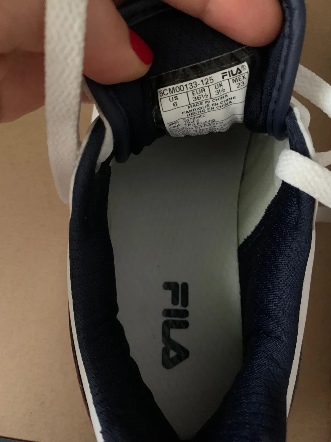 Fila Women’s White Sneakers - US Size 6 / EU 36.5 image indicator(3)