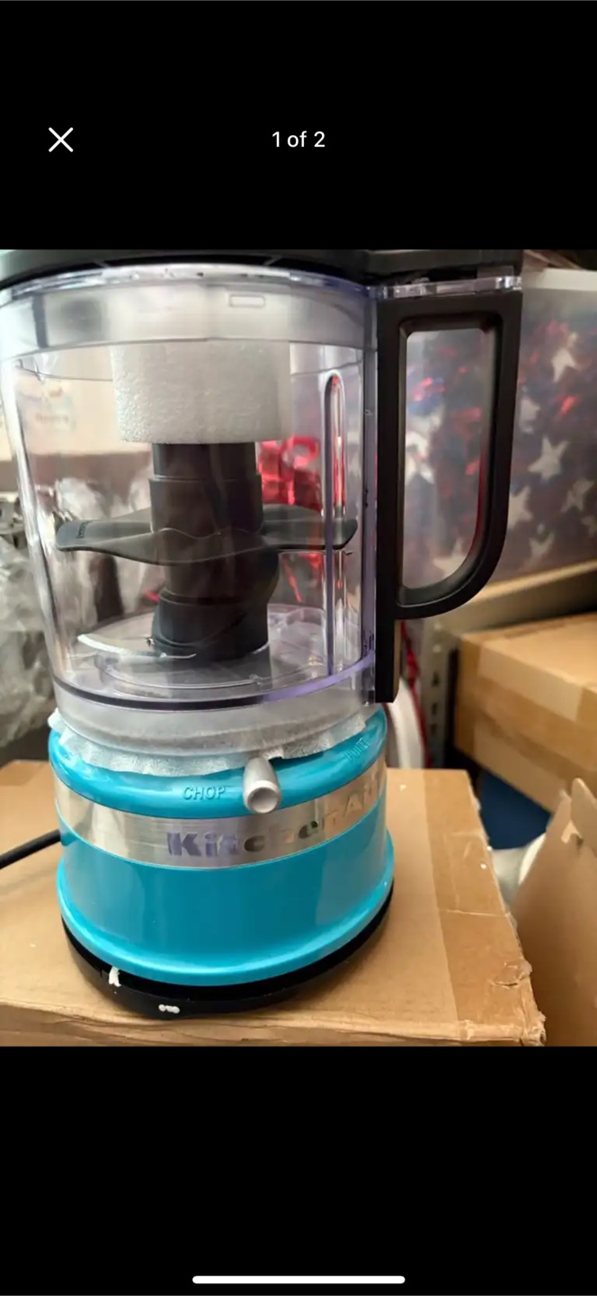 5 Cup KitchenAid Turquoise Mini Food Processor