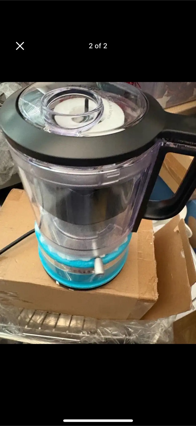 5 Cup KitchenAid Turquoise Mini Food Processor - photo 2