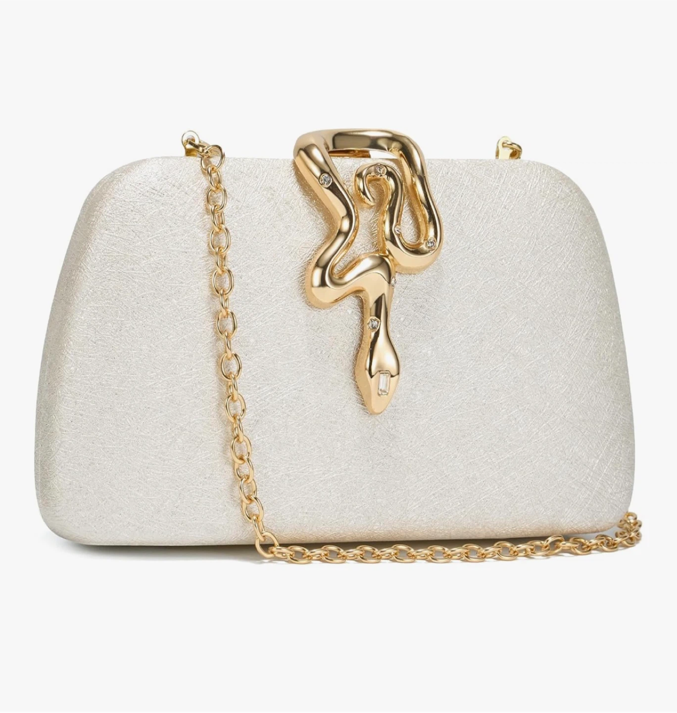 Elegant Snake Accent Clutch Bag - photo 4