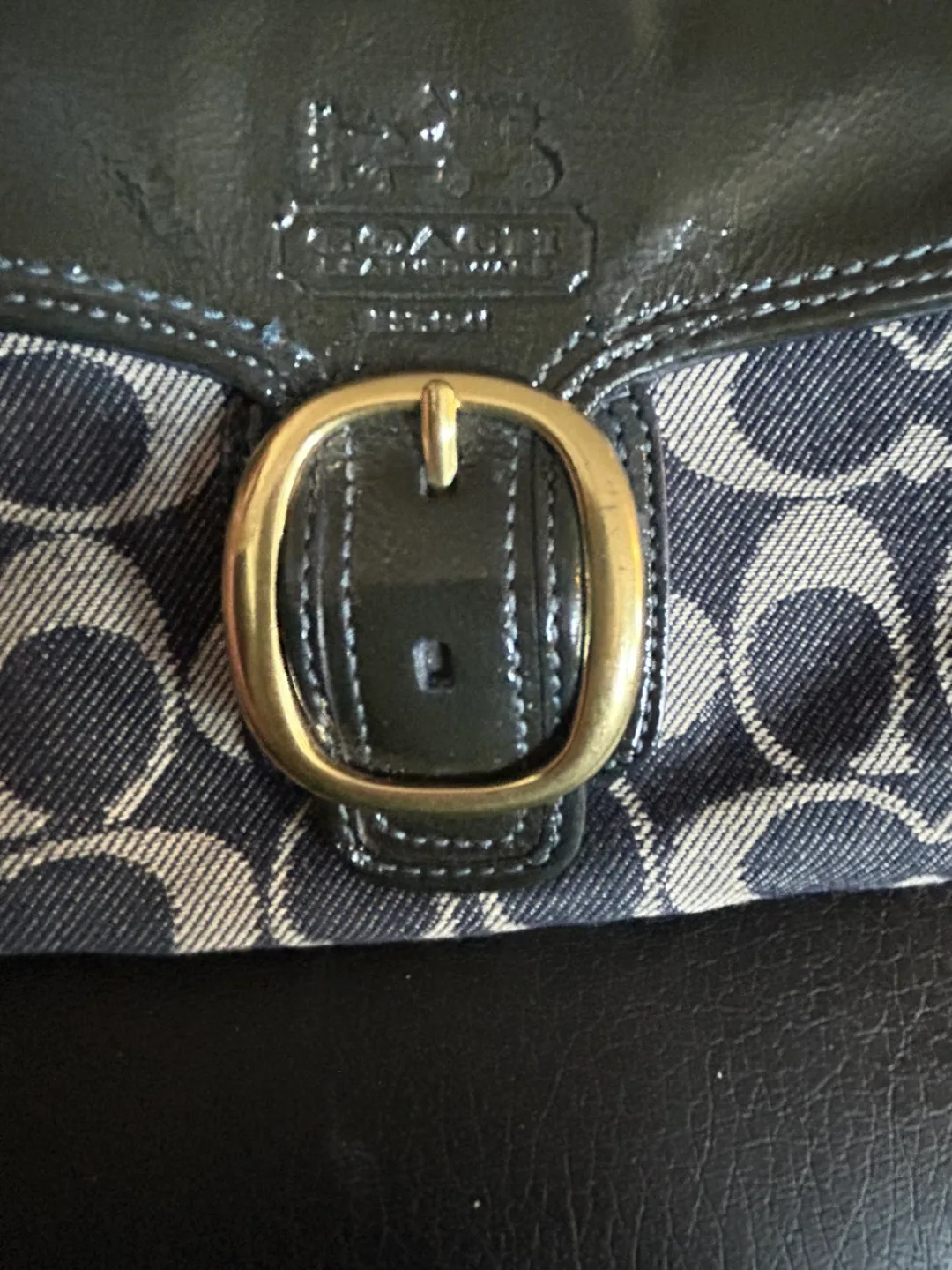 Coach Signature Denim Wristlet image indicator(4)