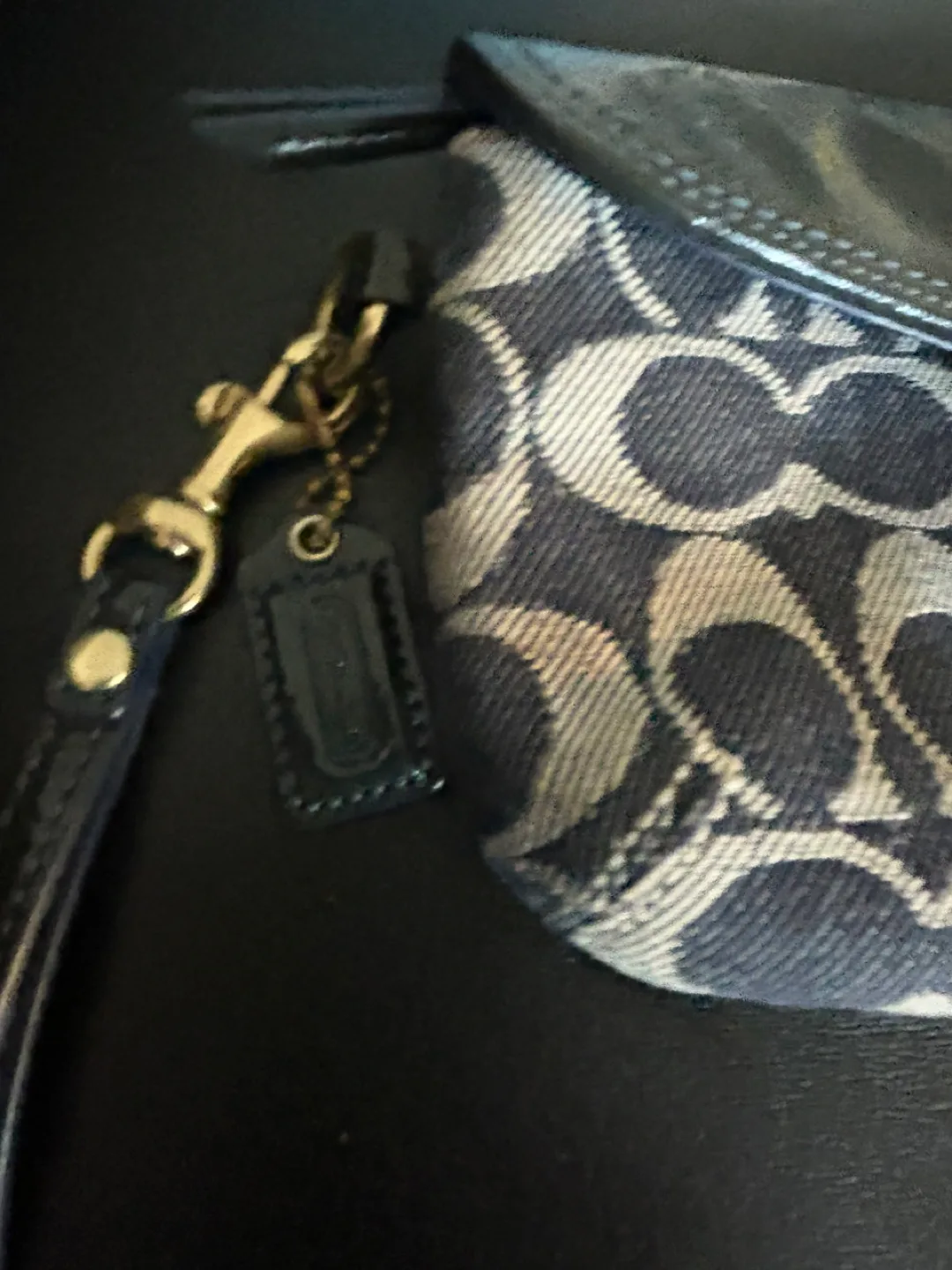 Coach Signature Denim Wristlet image indicator(5)