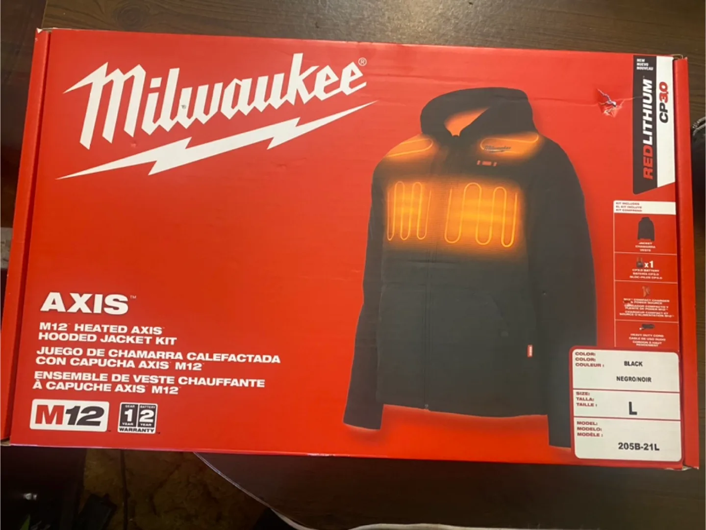 Milwaukee AXIS M12 Heated Hooded Jacket Kit - Size L - New thumbnail