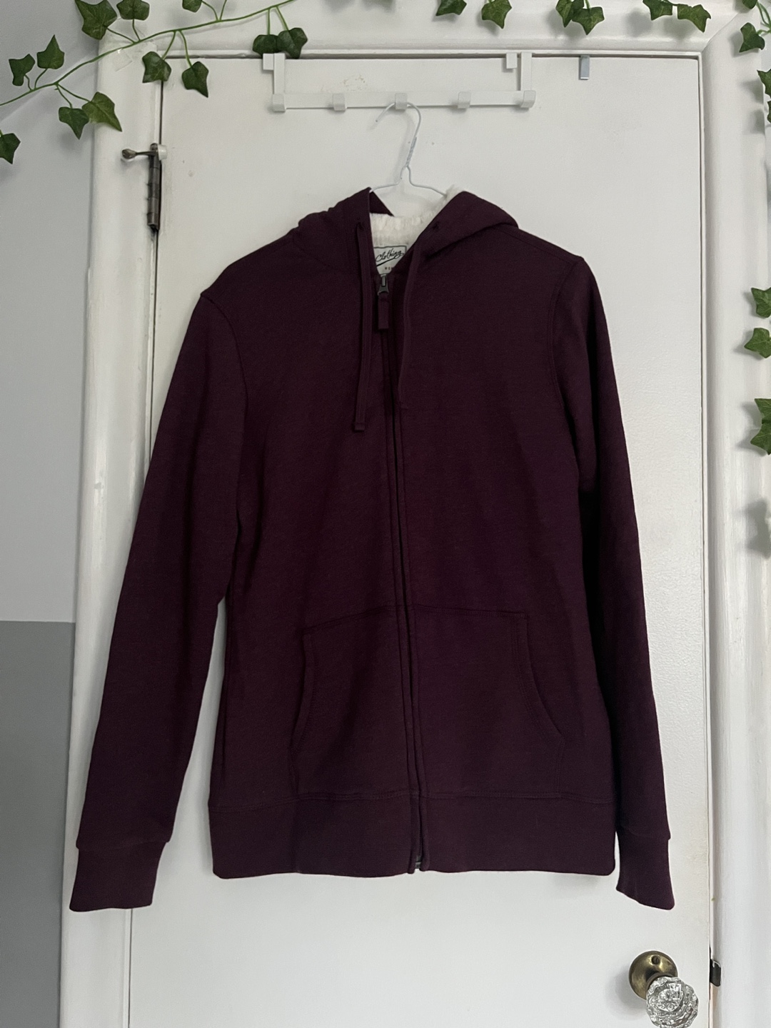 Fur Lined Zip-up Hoodie - Size Small - photo 2
