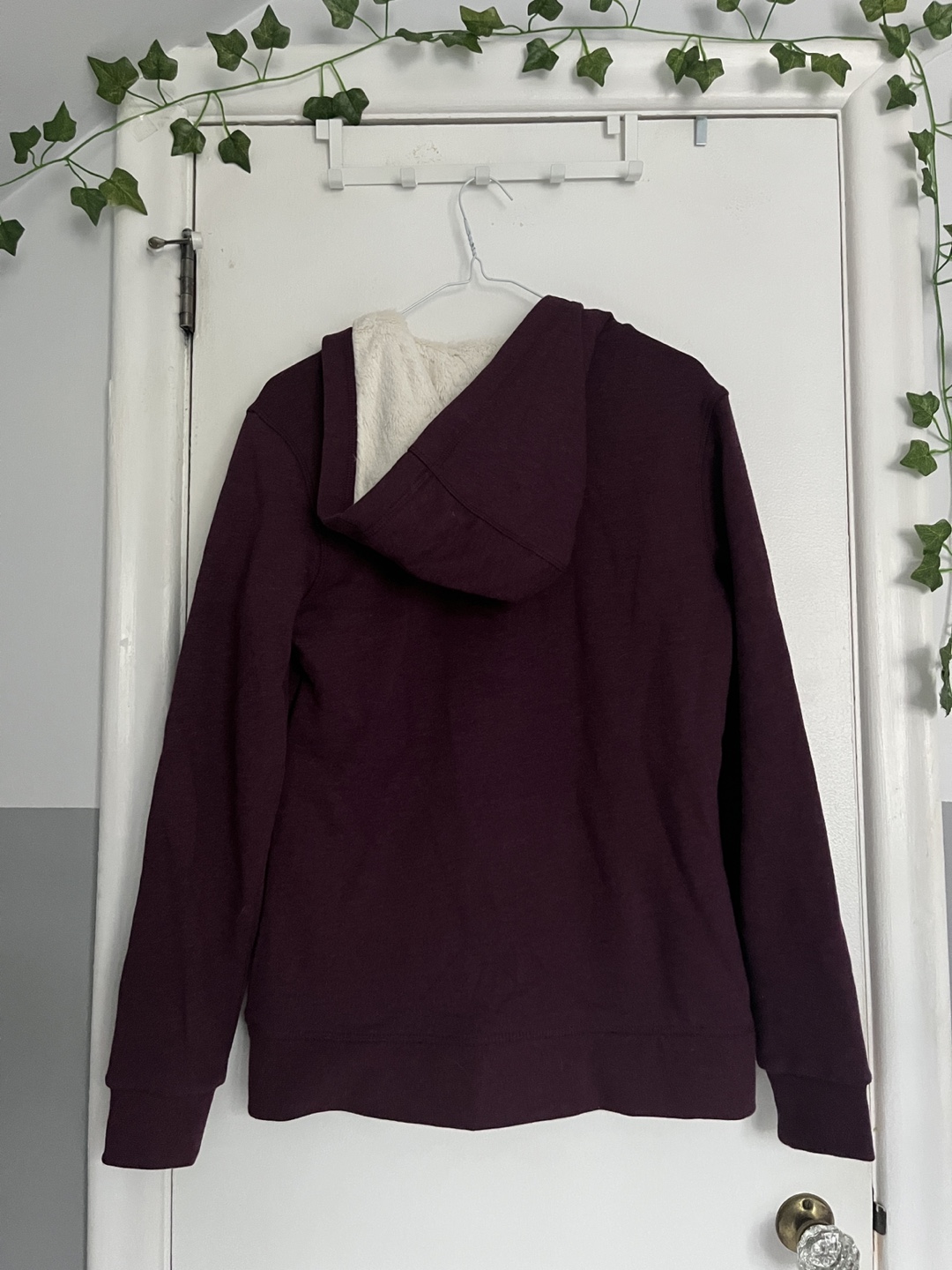 Fur Lined Zip-up Hoodie - Size Small - photo 3