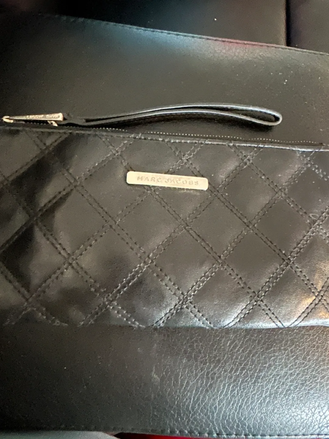 Marc Jacobs Black Quilted Wristlet thumbnail