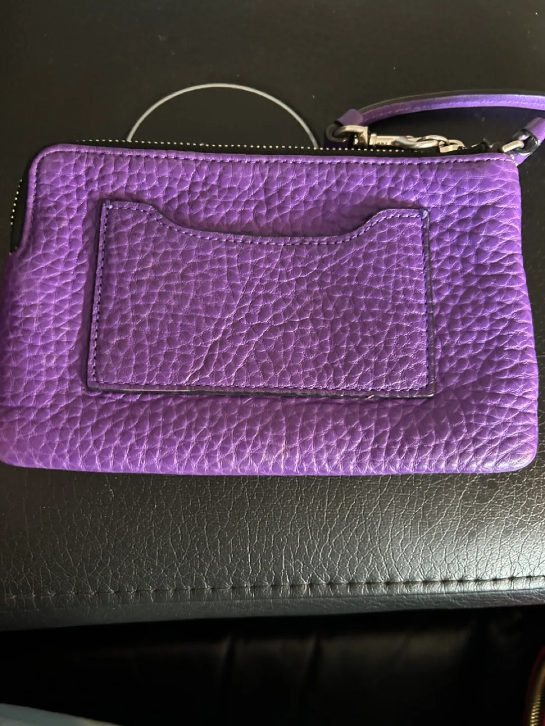 Coach Purple Leather Wristlet image indicator(3)