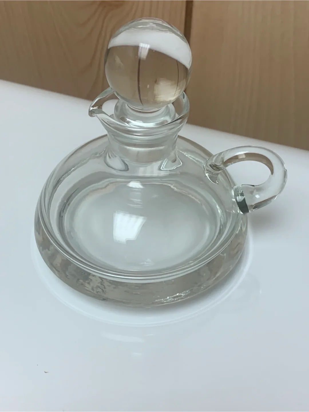Clear Glass Oil/Vinegar Cruet thumbnail