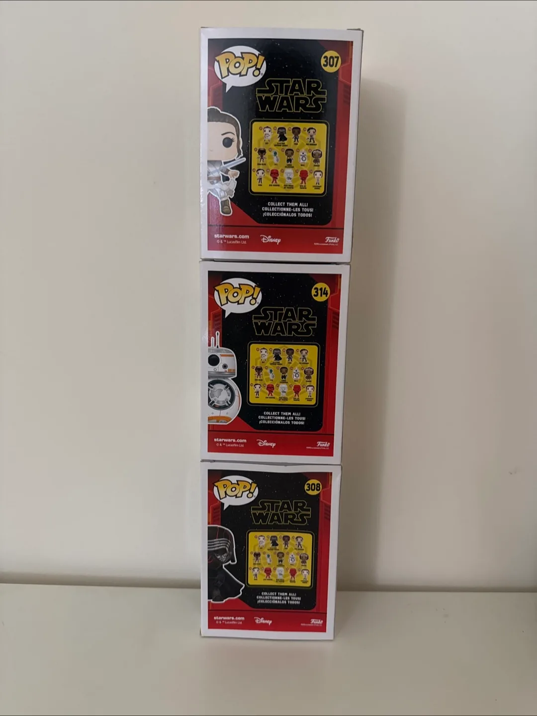 Star Wars Funko Pop! Figures - Rey, BB-8, Kylo Ren image indicator(3)