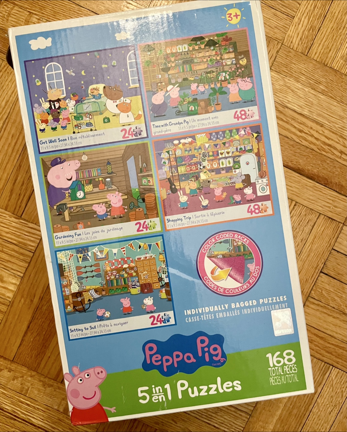 Peppa Pig 5-in-1 Puzzles (168 Pieces)
