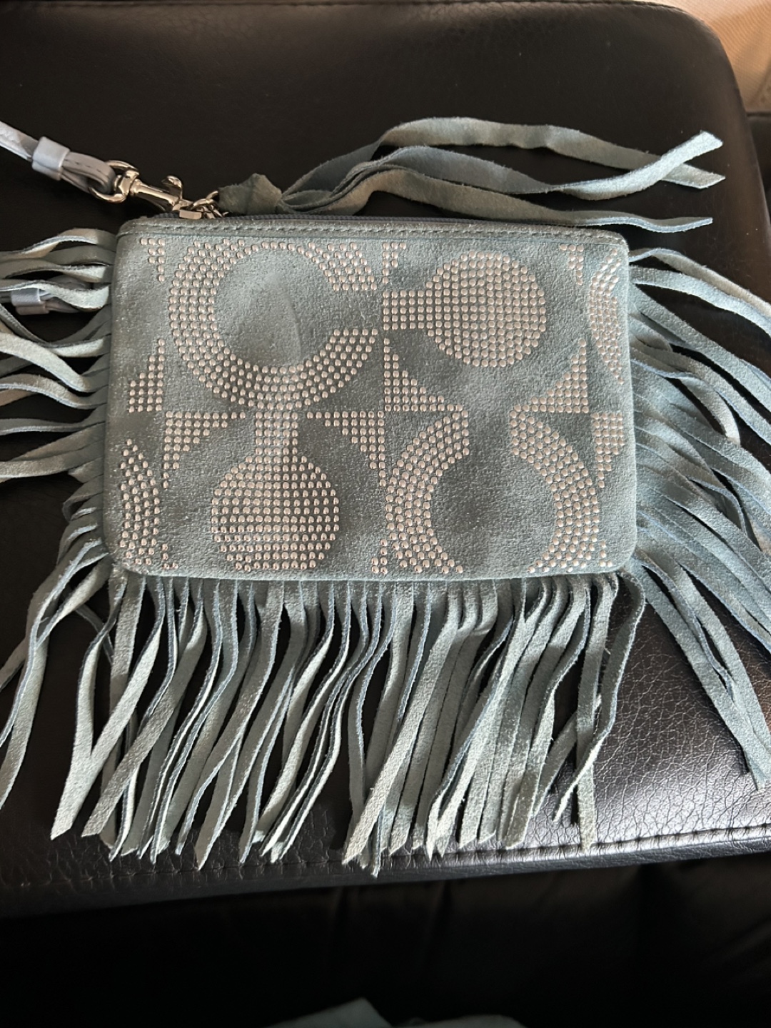 Coach Suede Wristlet with Fringe - photo 3