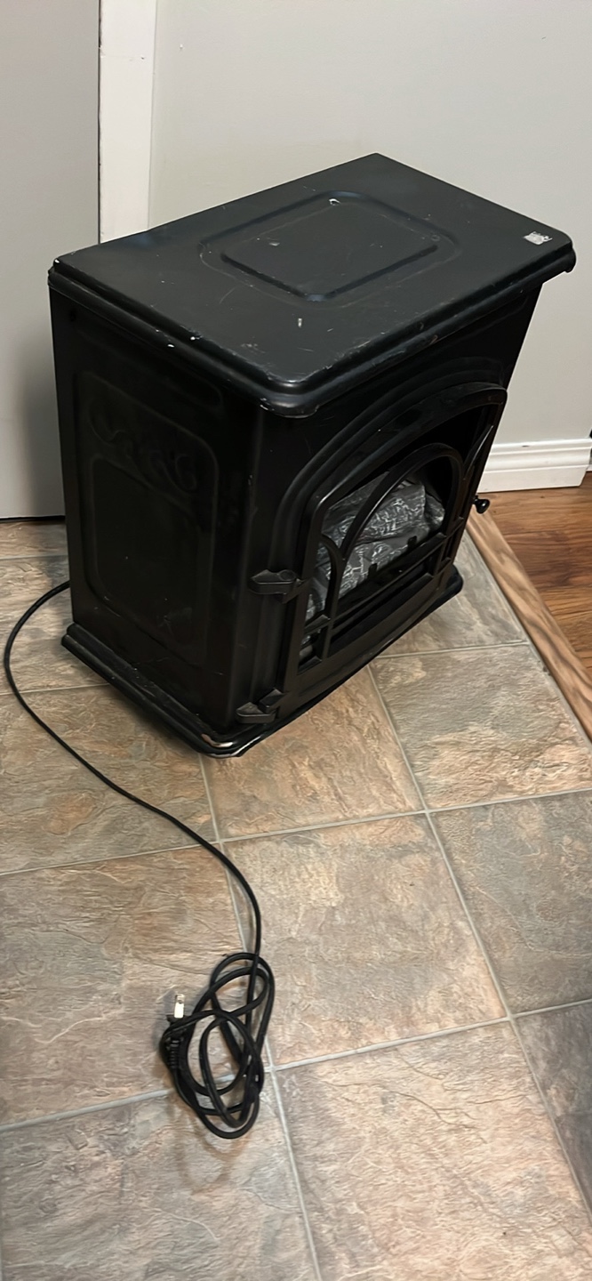 Black Electric Fireplace Heater - photo 2