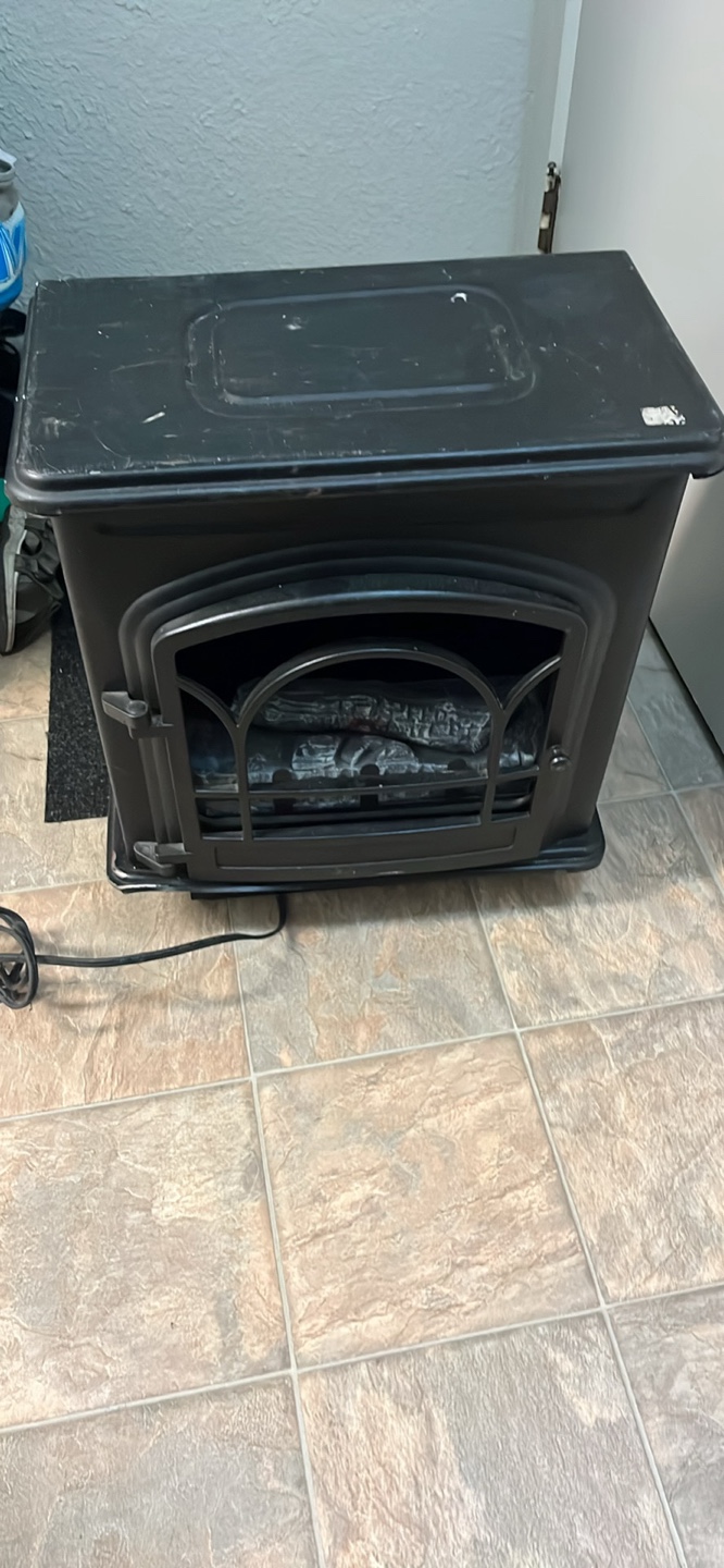 Black Electric Fireplace Heater