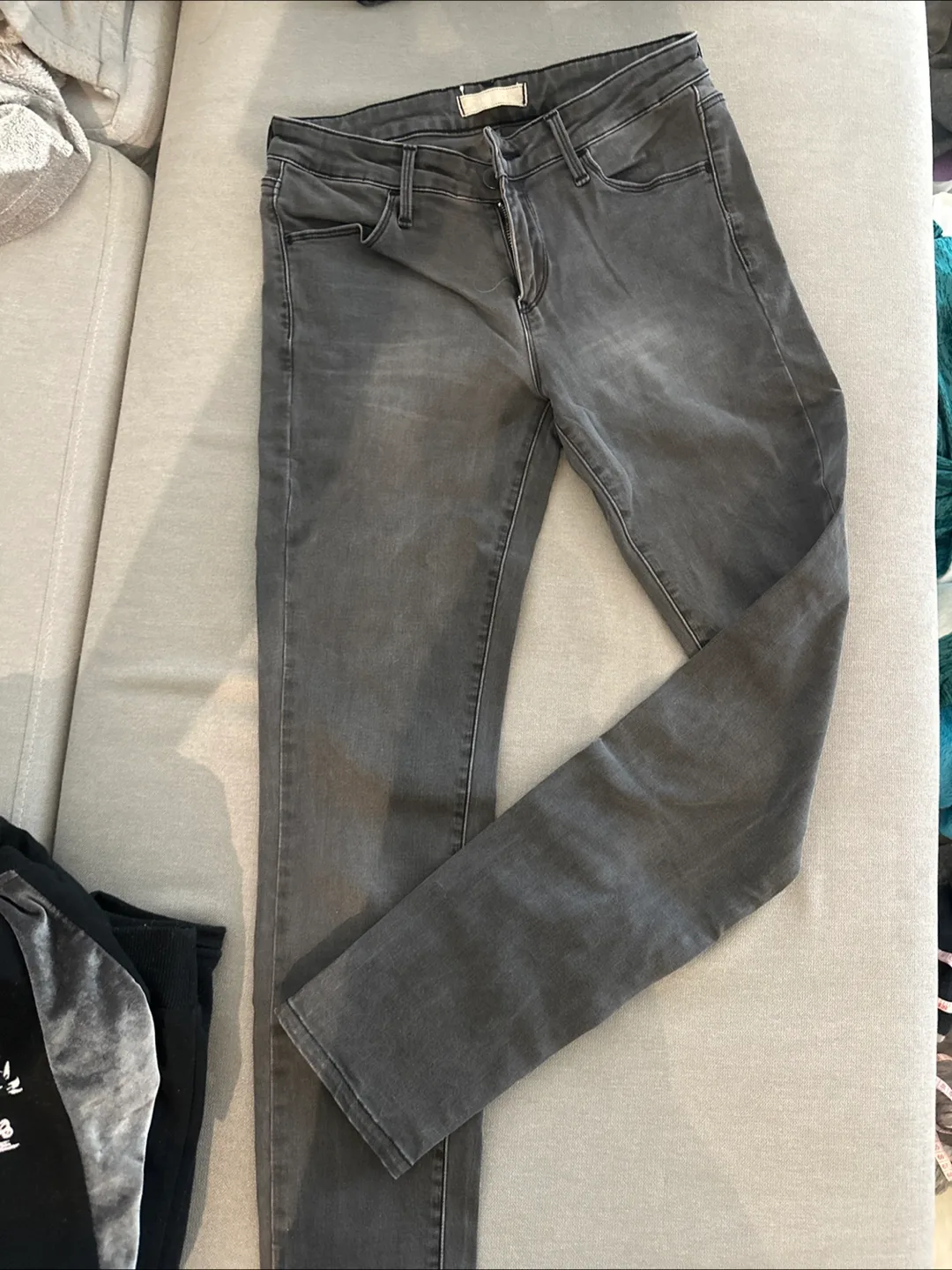 Uniqlo Grey Jeans 25 thumbnail