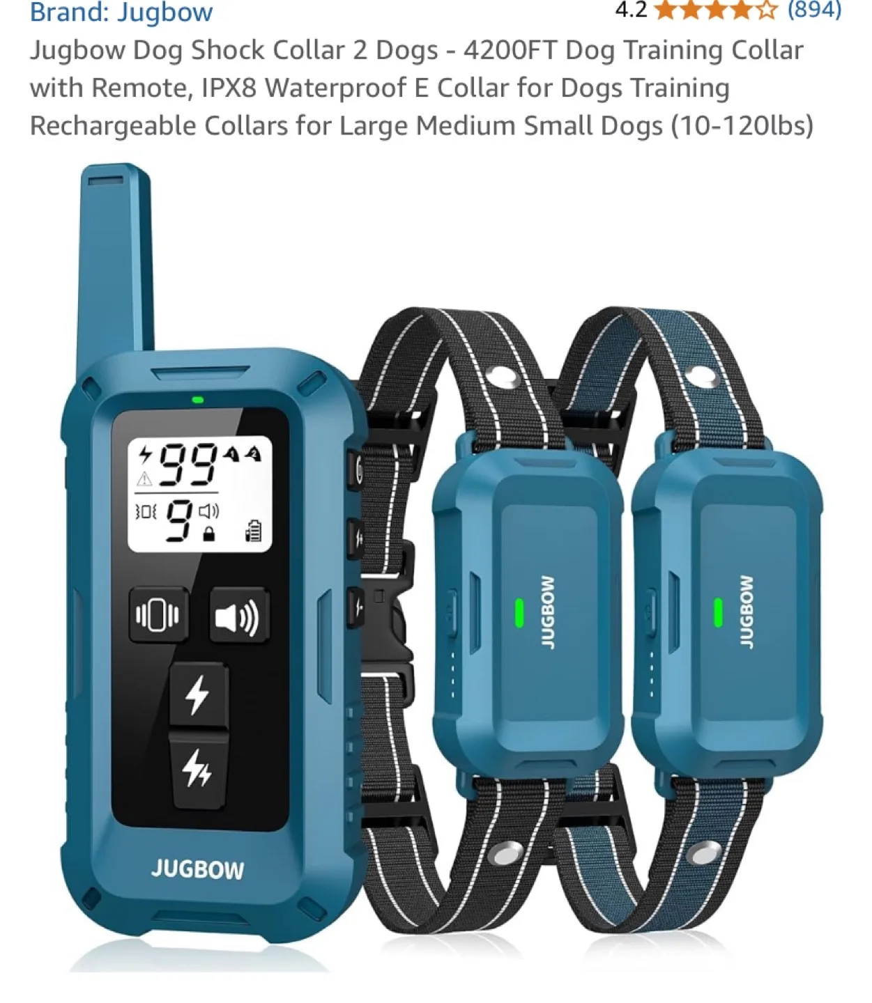 JUGGBOW DT-682 Dog Training Collar - New in Box image indicator(3)