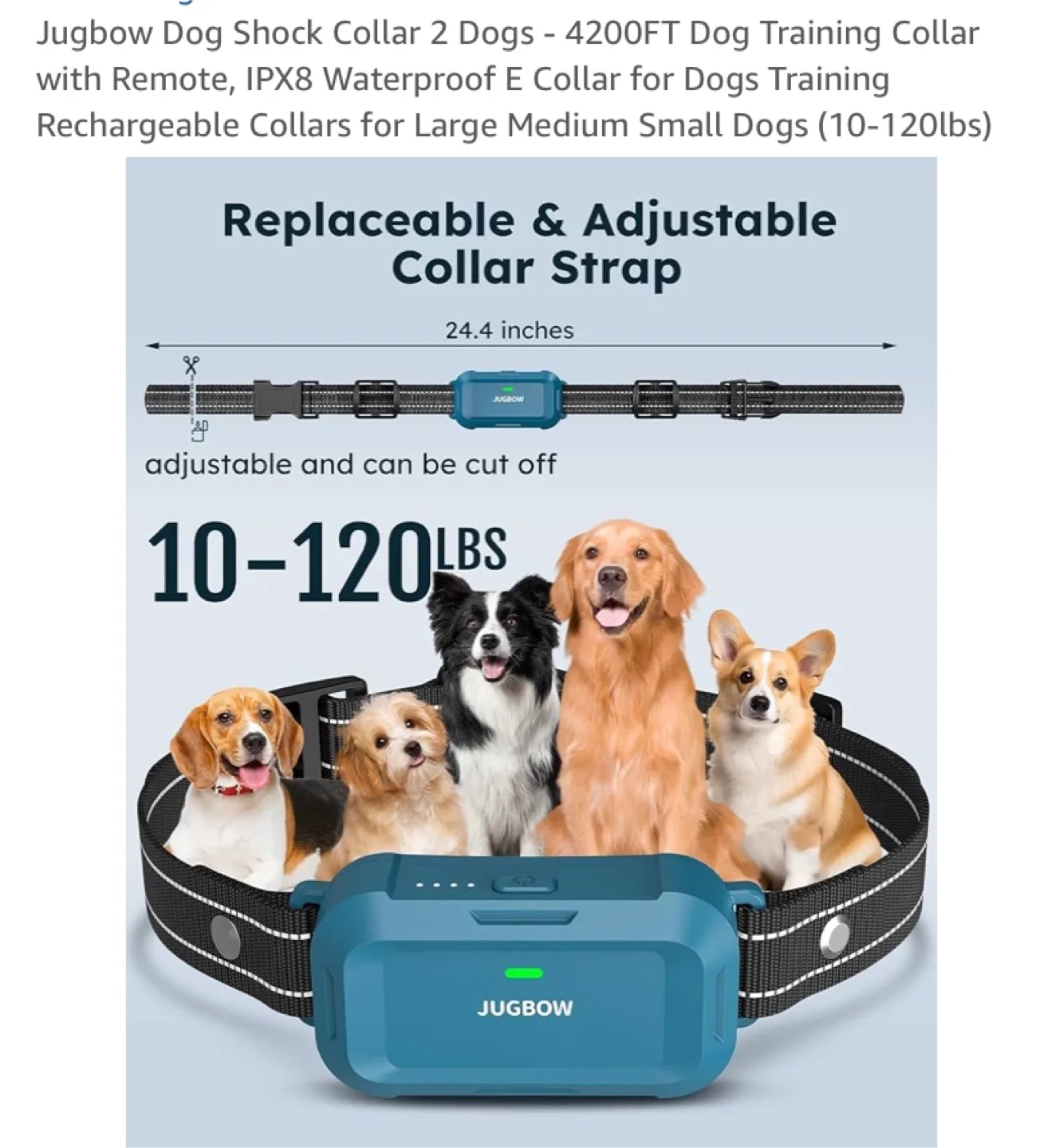 JUGGBOW DT-682 Dog Training Collar - New in Box image indicator(4)