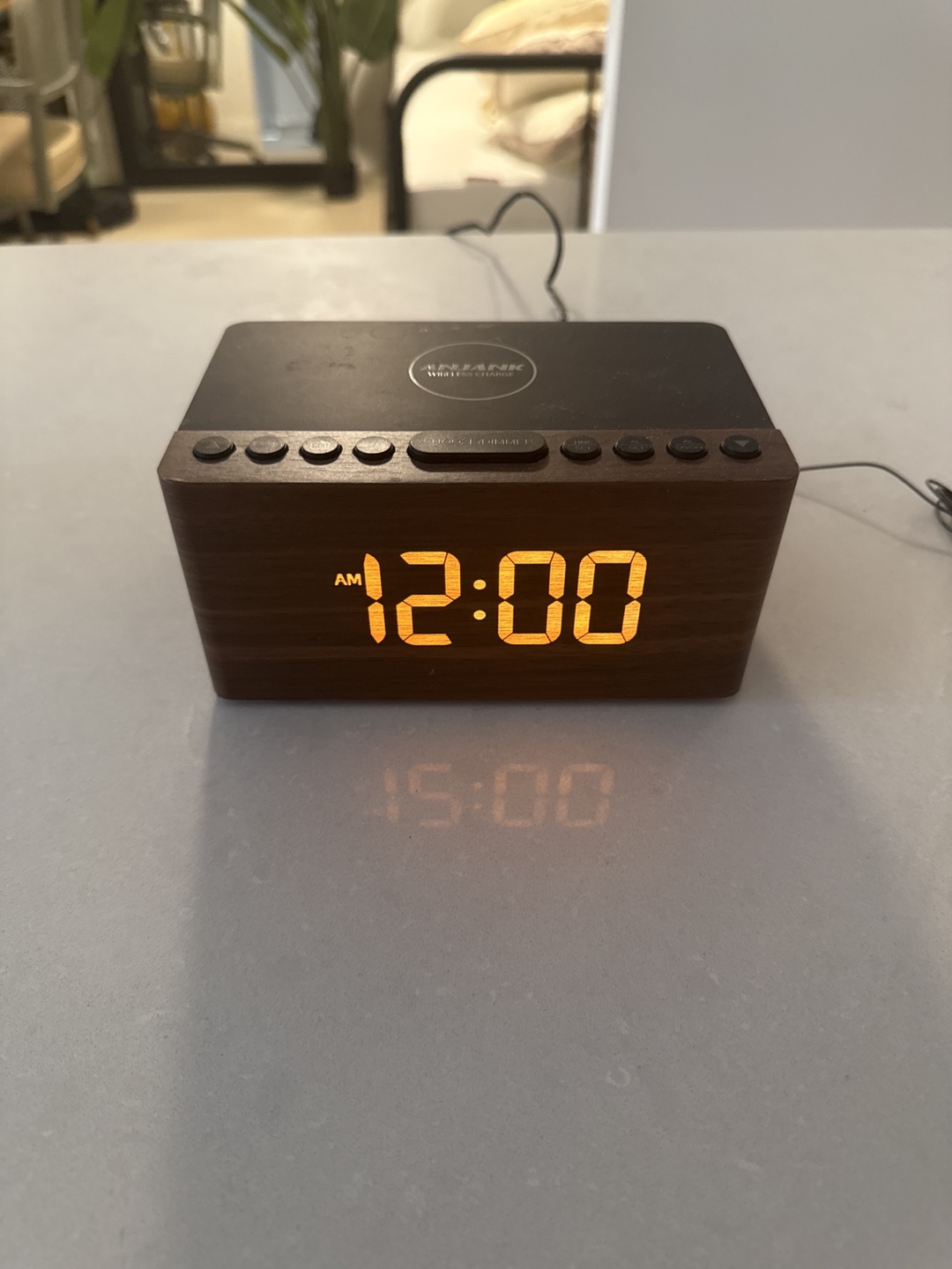 Anjank Wireless Charging Alarm Clock
