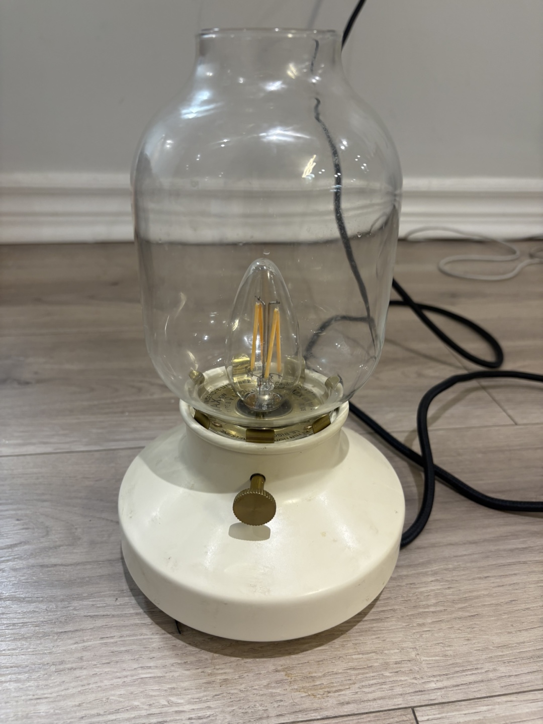 Clear Glass Table Lamp - photo 2