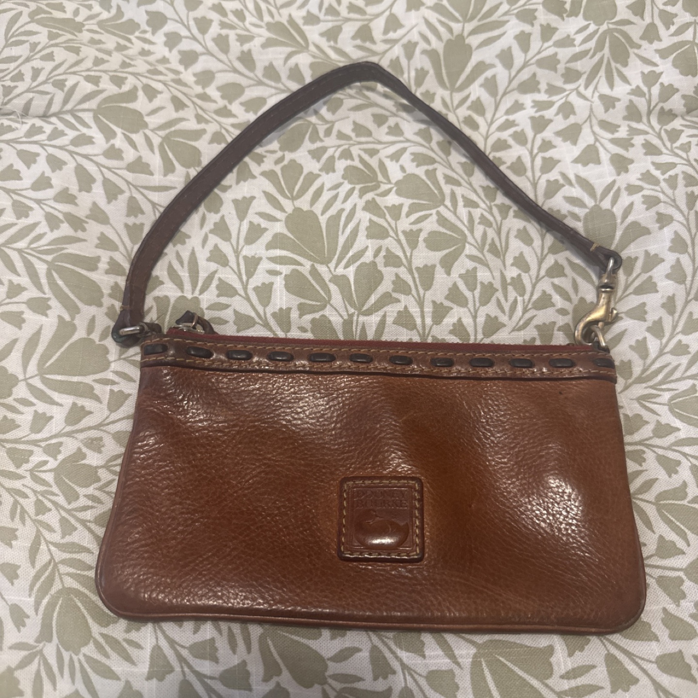Dooney & Bourke Brown Leather Baguette