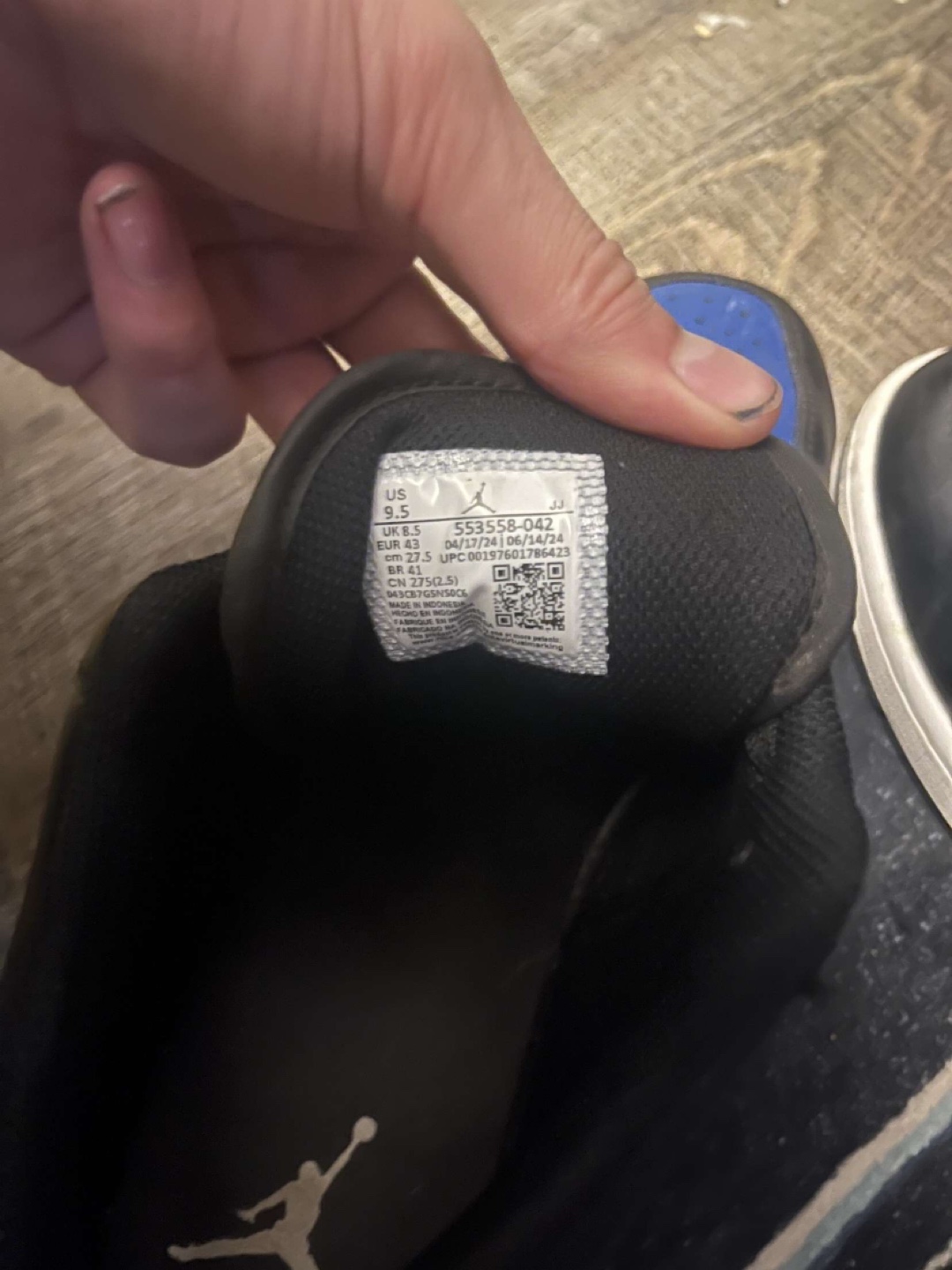 Nike Air Jordan 1 Low Black/Royal - photo 5