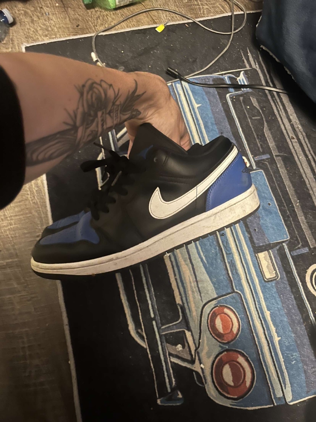 Nike Air Jordan 1 Low Black/Royal - photo 3