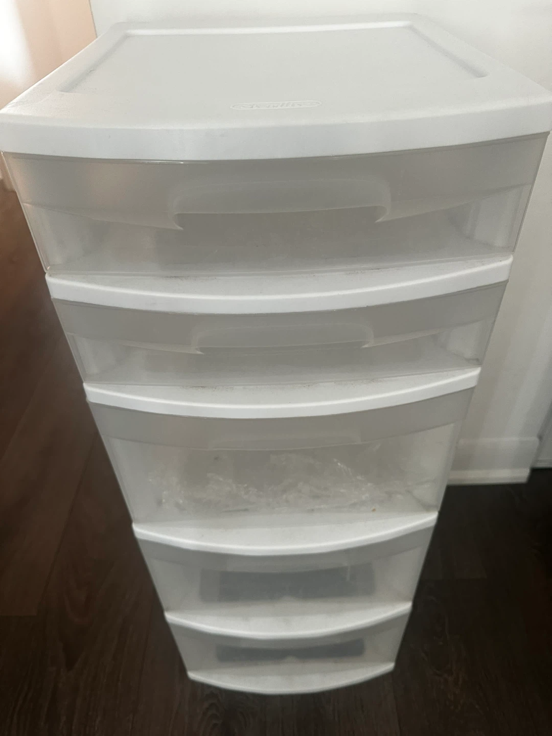 Sterilite 5-Drawer White Tower