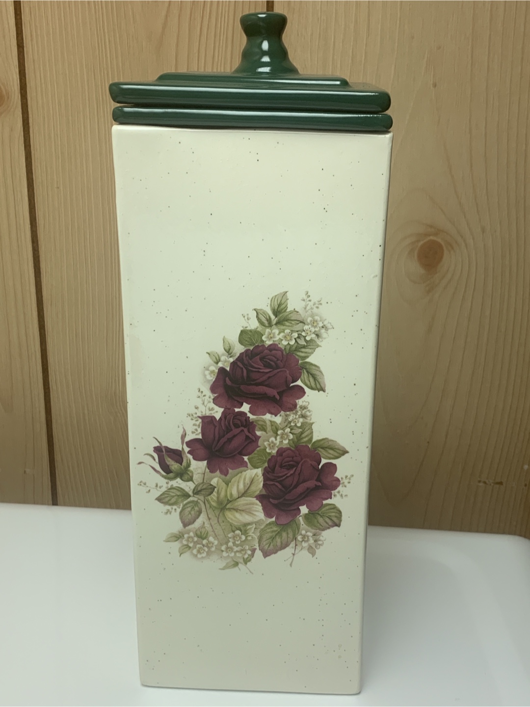 Ceramic Floral Canister