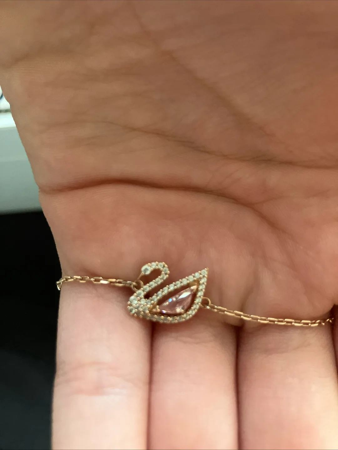 Swarovski Swan Bracelet, Rose Gold image indicator(4)