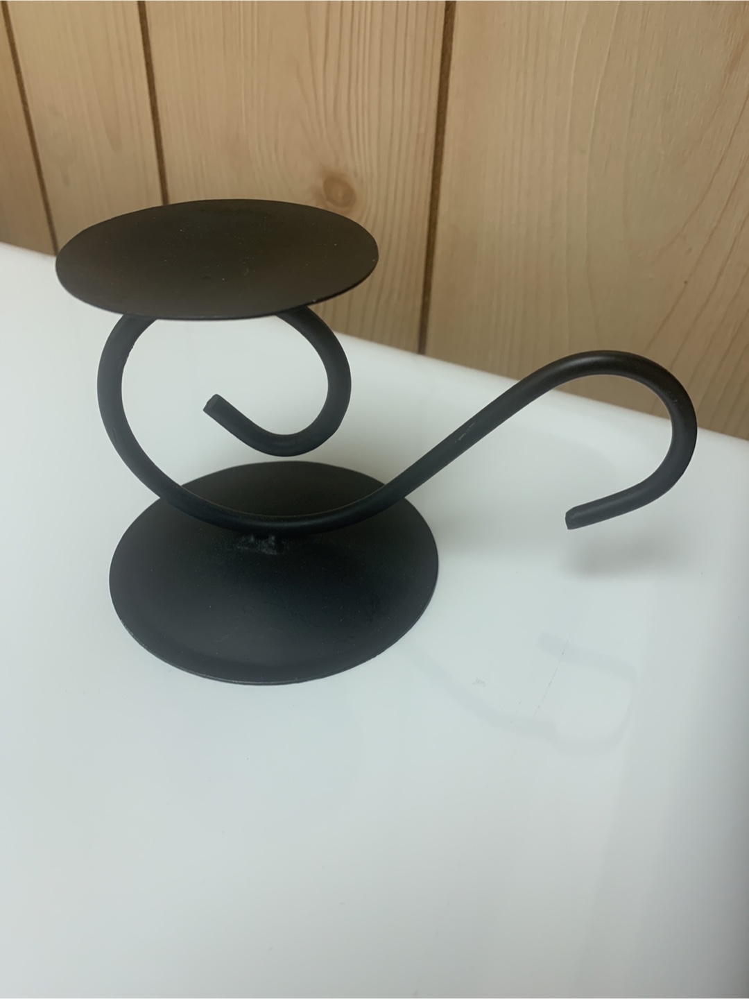 Black Metal Candle Holder