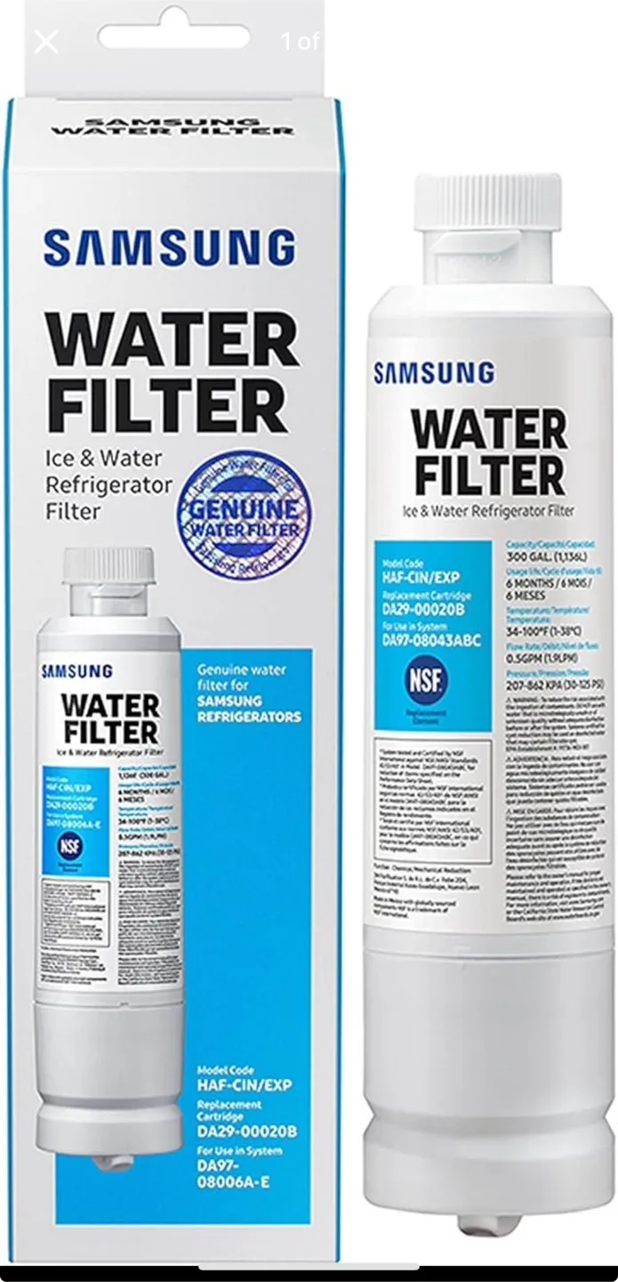 SAMSUNG Genuine Filter Refrigerator Water and Ice, HAF-CIN/EXP thumbnail