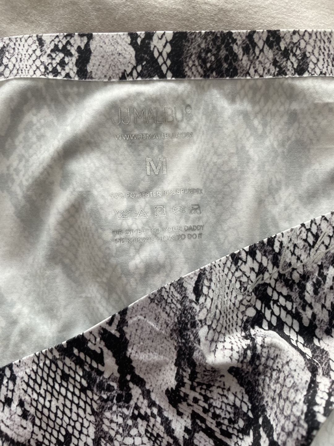 JJ Malibu Snakeskin Briefs - Size M - photo 3