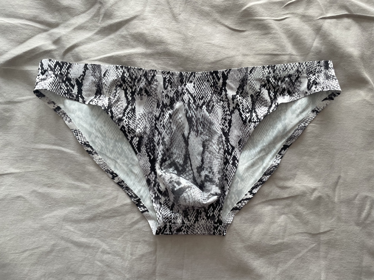 JJ Malibu Snakeskin Briefs - Size M