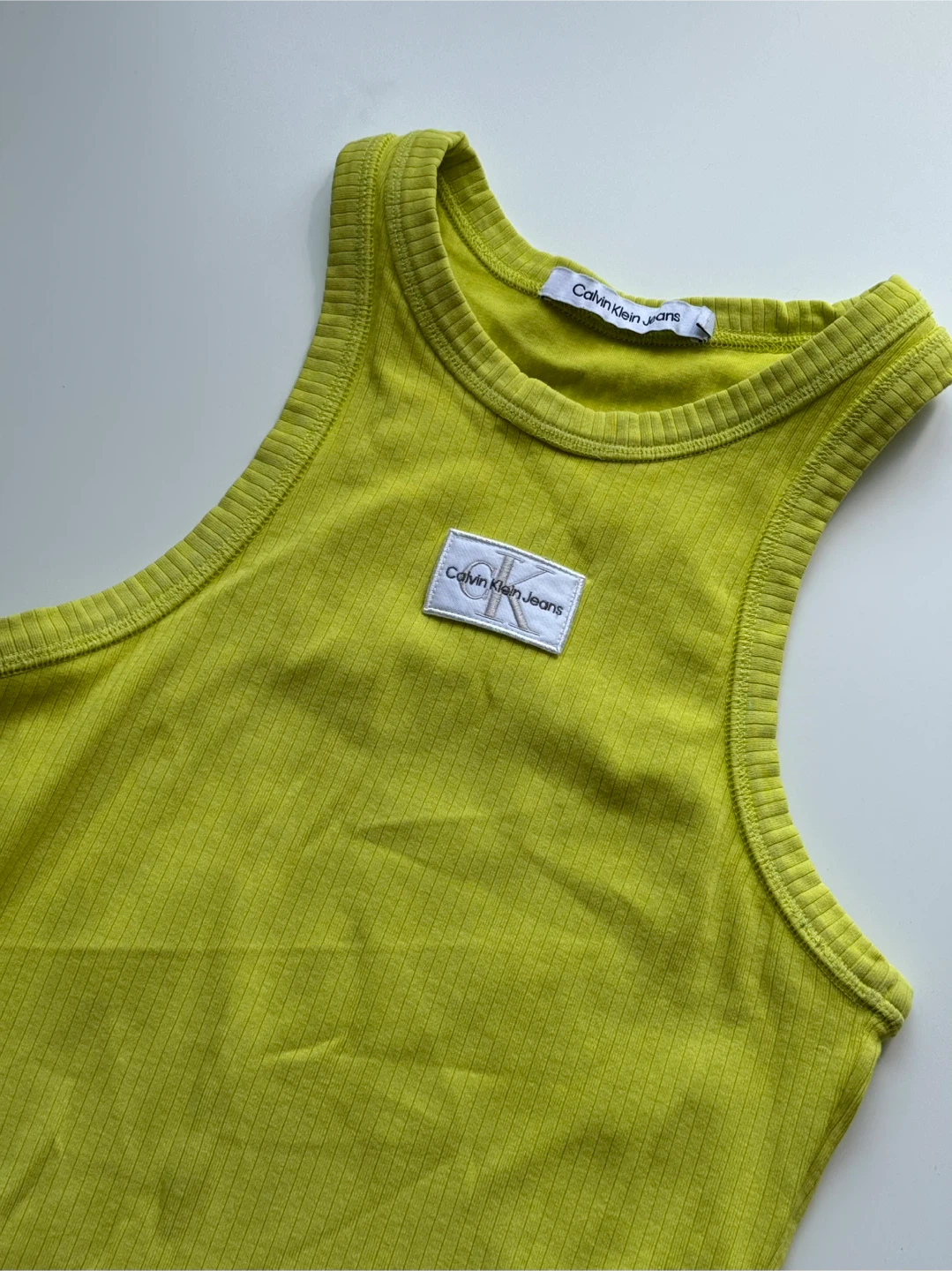 Calvin Klein Jeans lime Ribbed Tank Top - photo 3