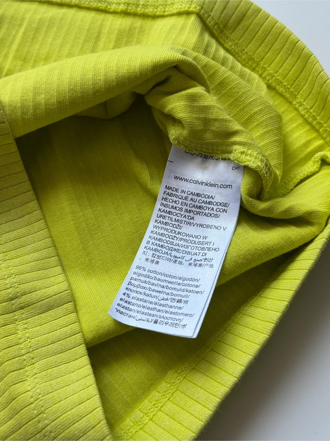 Calvin Klein Jeans lime Ribbed Tank Top - photo 4