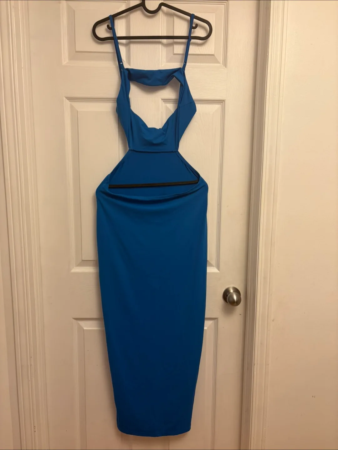 New Blue Cutout Dress-M thumbnail