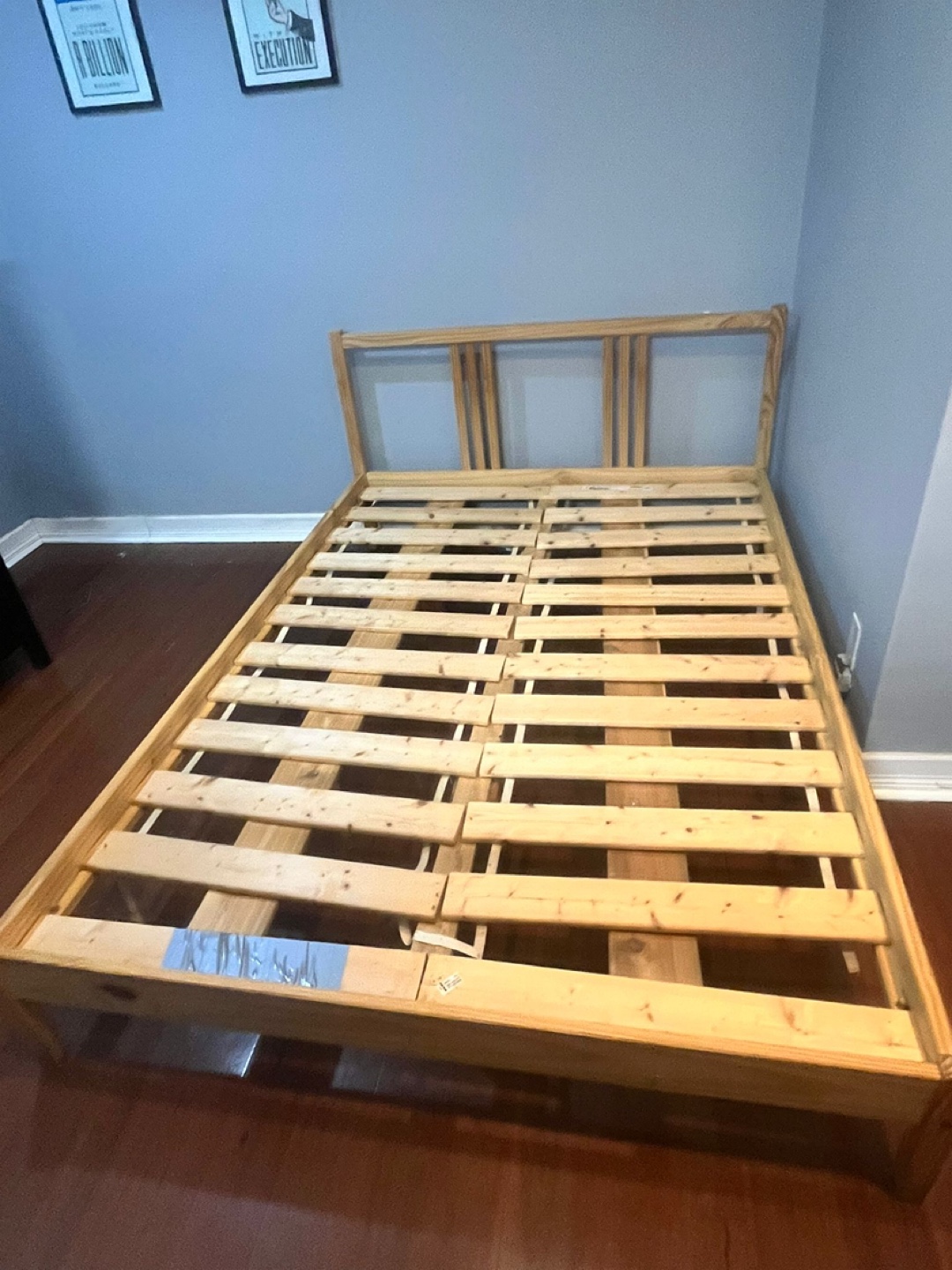 Full Wooden Bed Frame - Ok Condition - photo 3