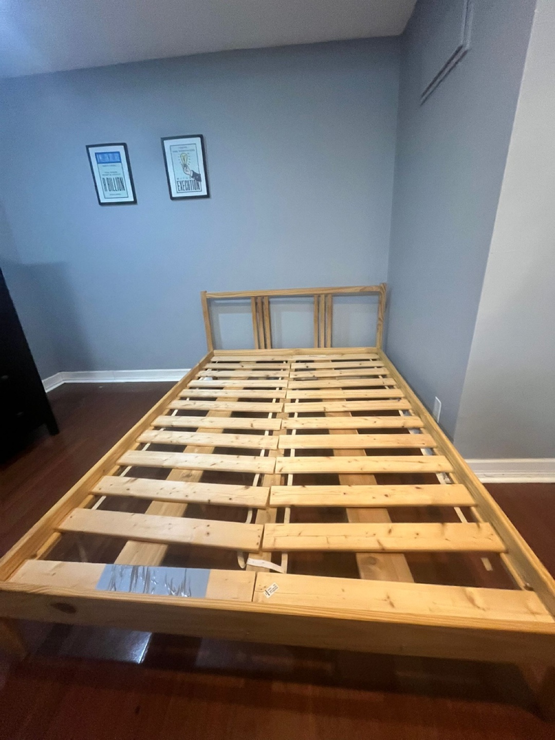 Full Wooden Bed Frame - Ok Condition